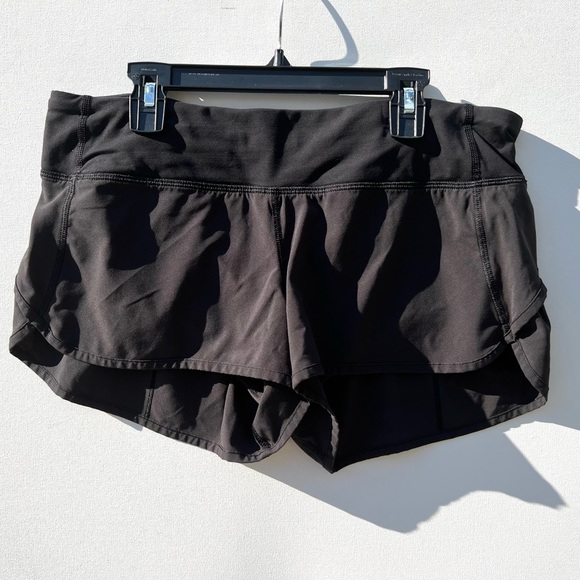 LULULEMON black speed shorts 8 - Picture 2 of 4